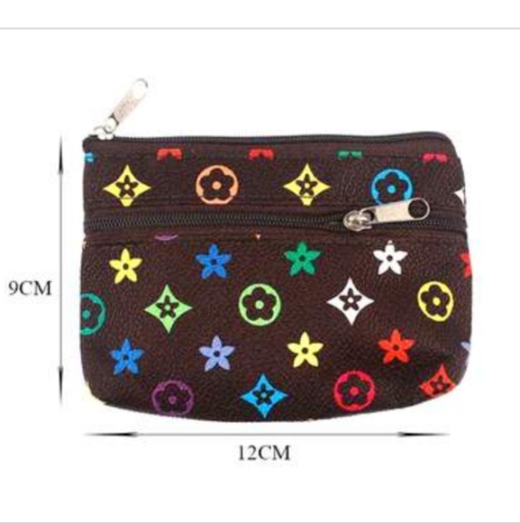 Fashion Floral-Star Zip Pouch-Keychains (Multicolor) 4 Colors Available - Picture 2 of 5